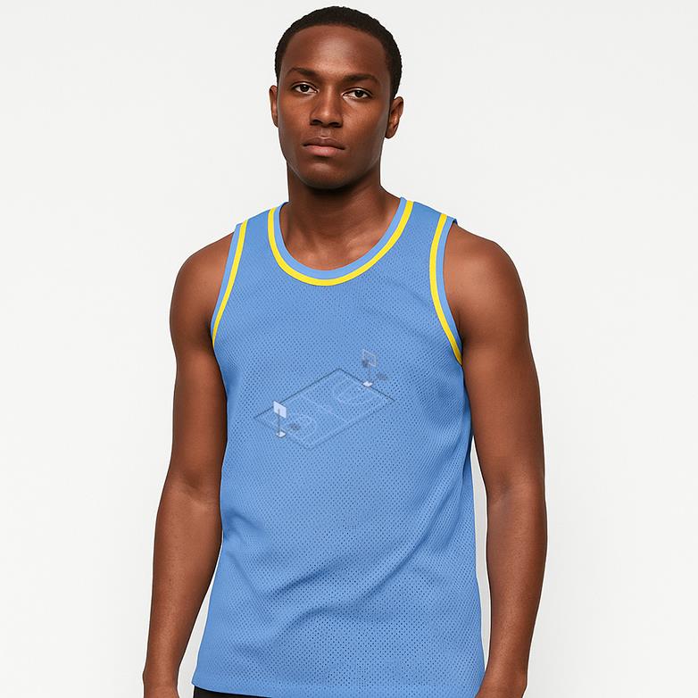 Basketball Court Isometric Classic Basketball Jersey - Image 4