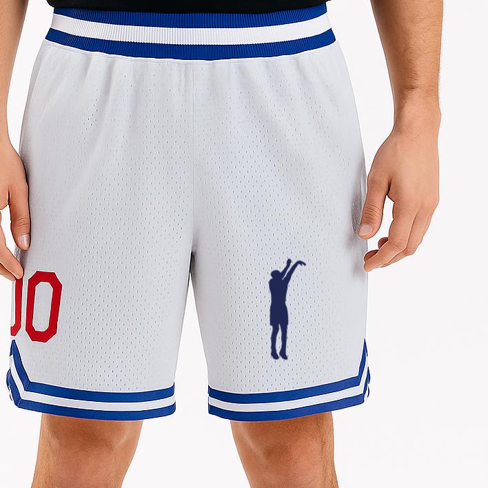 Basketball Jump Shot Silhouette Classic Basketball Shorts - Image 2