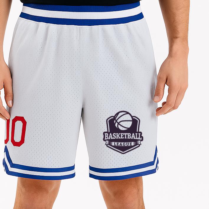 Basketball Ligue Ball Game Badge Classic Basketball Shorts - Image 2