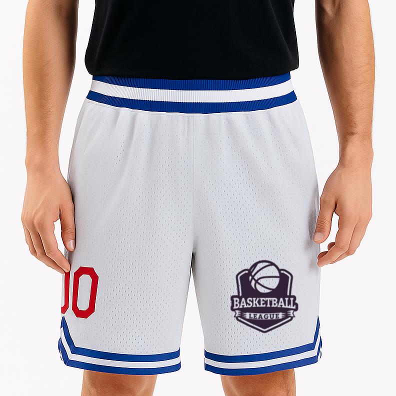 Basketball Ligue Ball Game Badge Classic Basketball Shorts - Image 3
