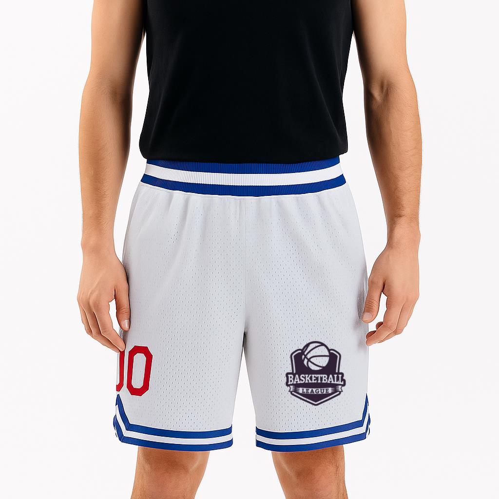 Basketball Ligue Ball Game Badge Classic Basketball Shorts - Image 4