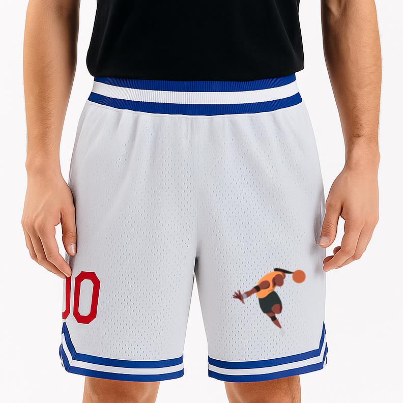 Basketball Player Ball Player Shorts Flat Classic Basketball Shorts - Image 3