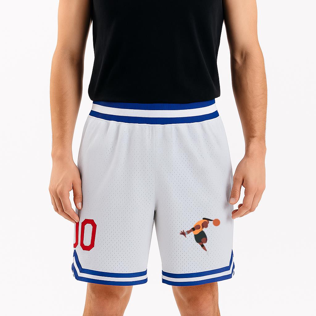 Basketball Player Ball Player Shorts Flat Classic Basketball Shorts - Image 4