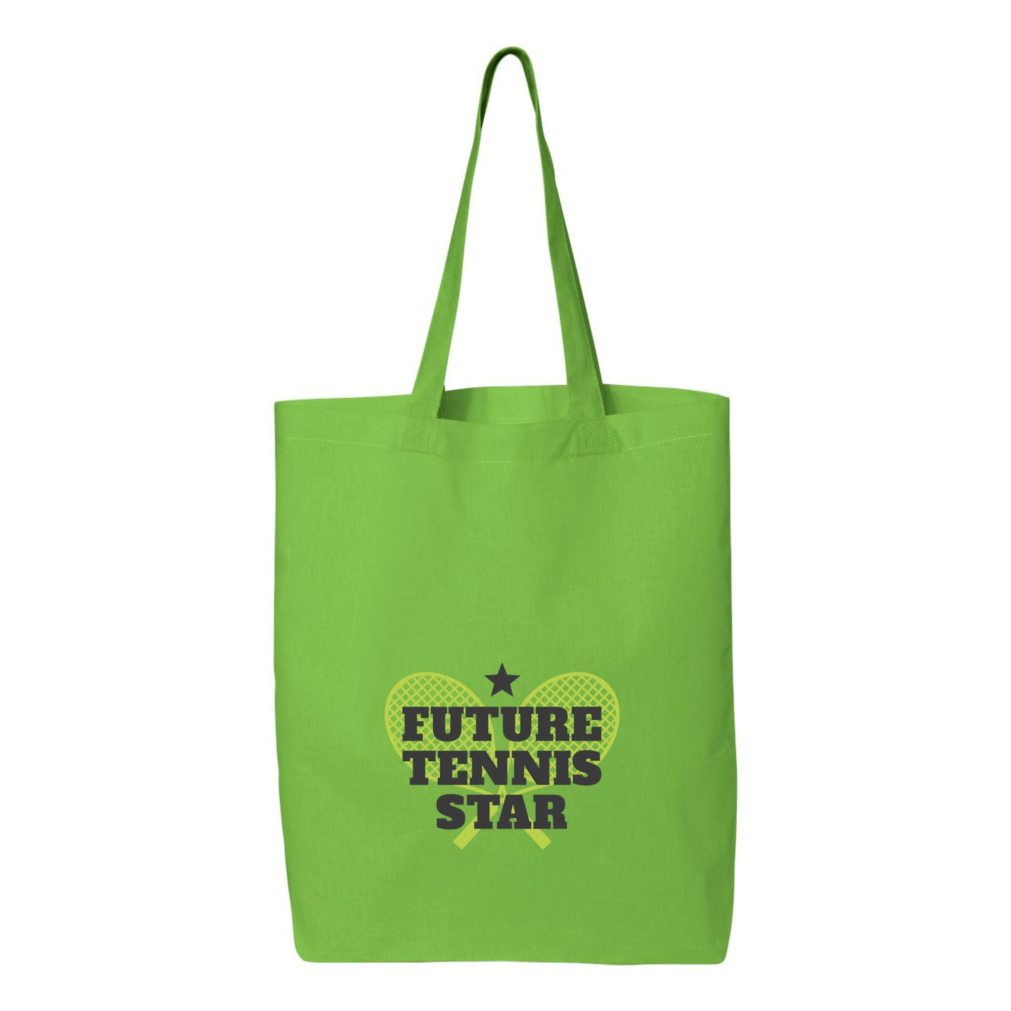 Future Tennis Star Logo Canvas Tote Bag 