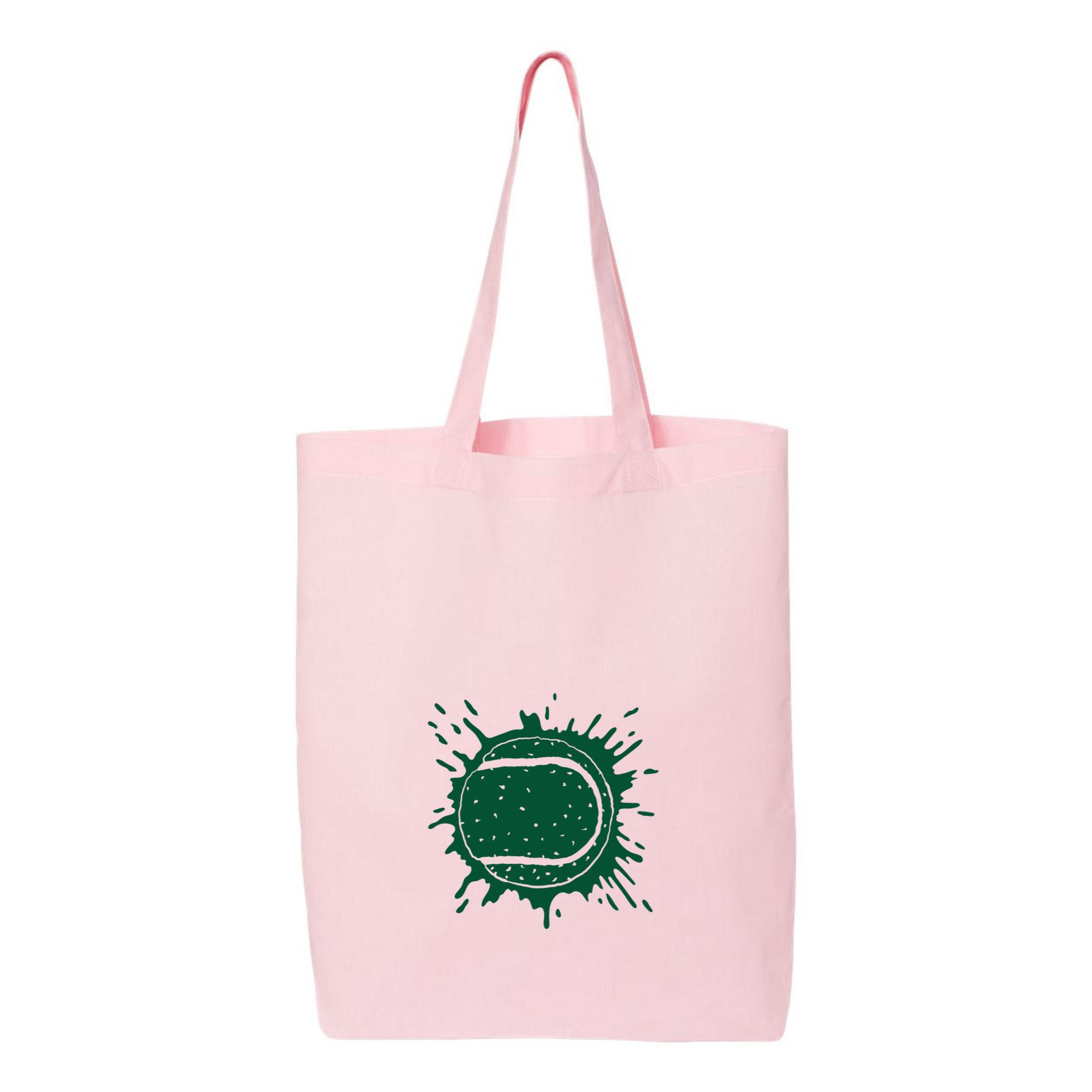 Green Tennis Ball Canvas Tote Bag - Image 3