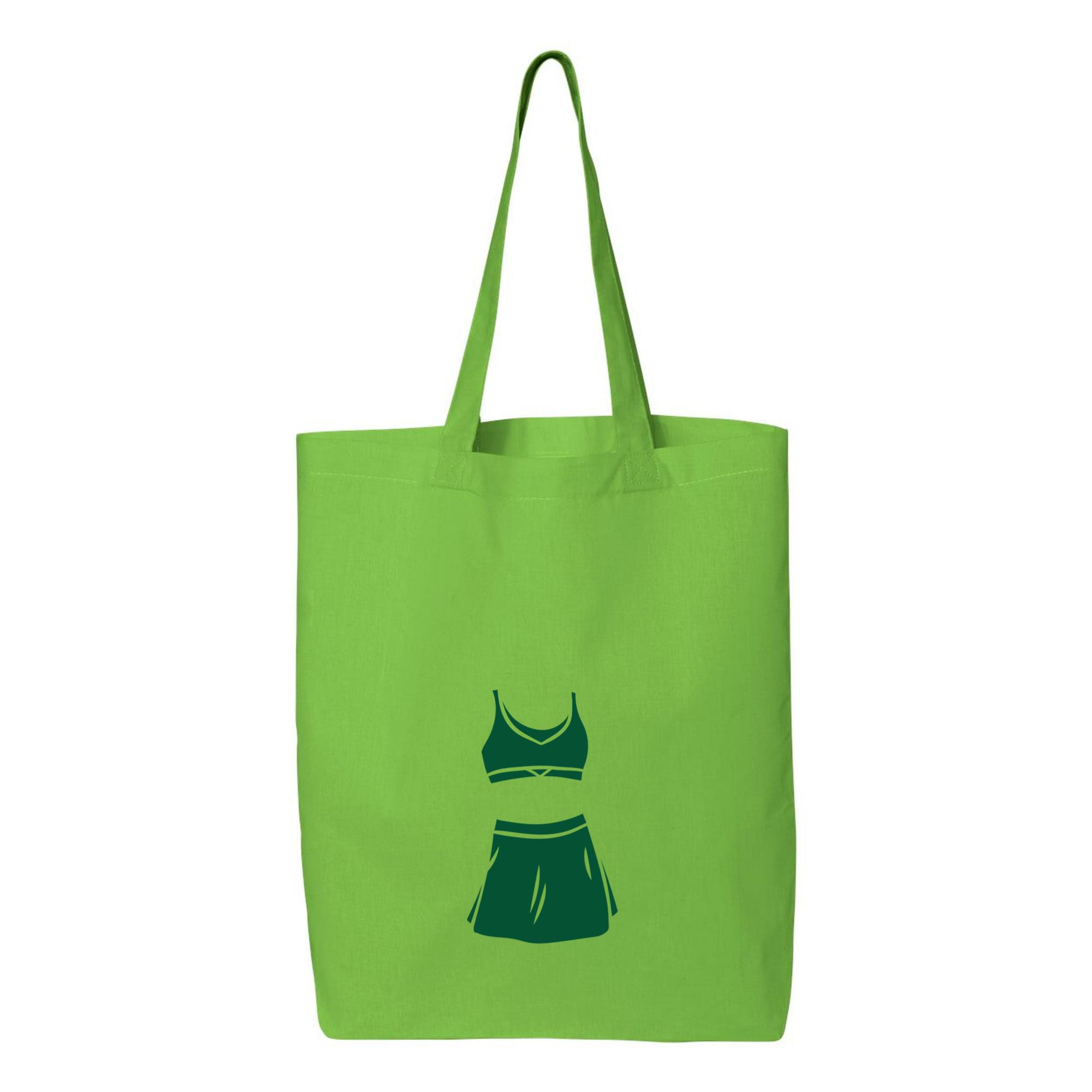 Green Tennis Skirt Canvas Tote Bag 