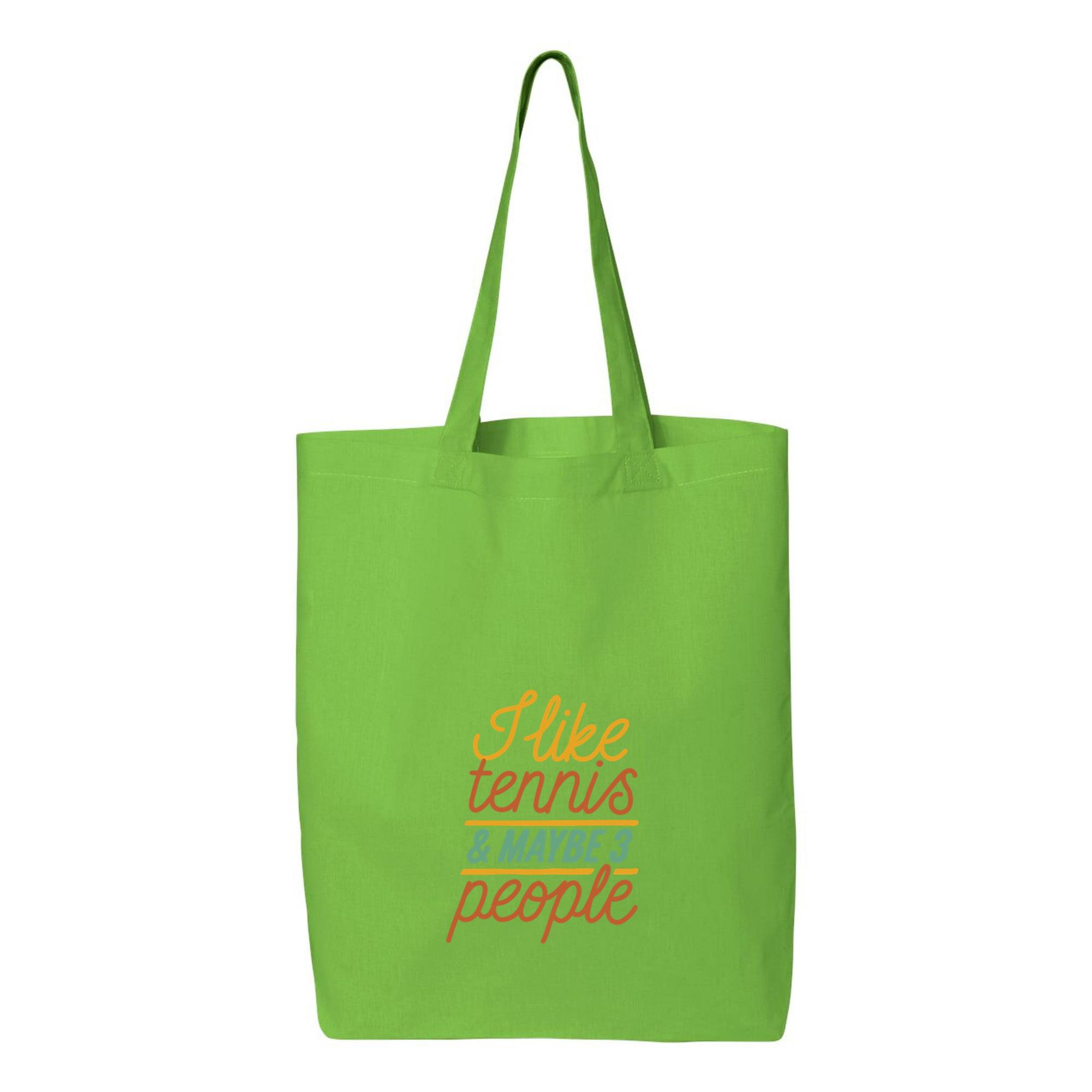 I Like Tennis And Maybe 3 People Canvas Tote Bag 