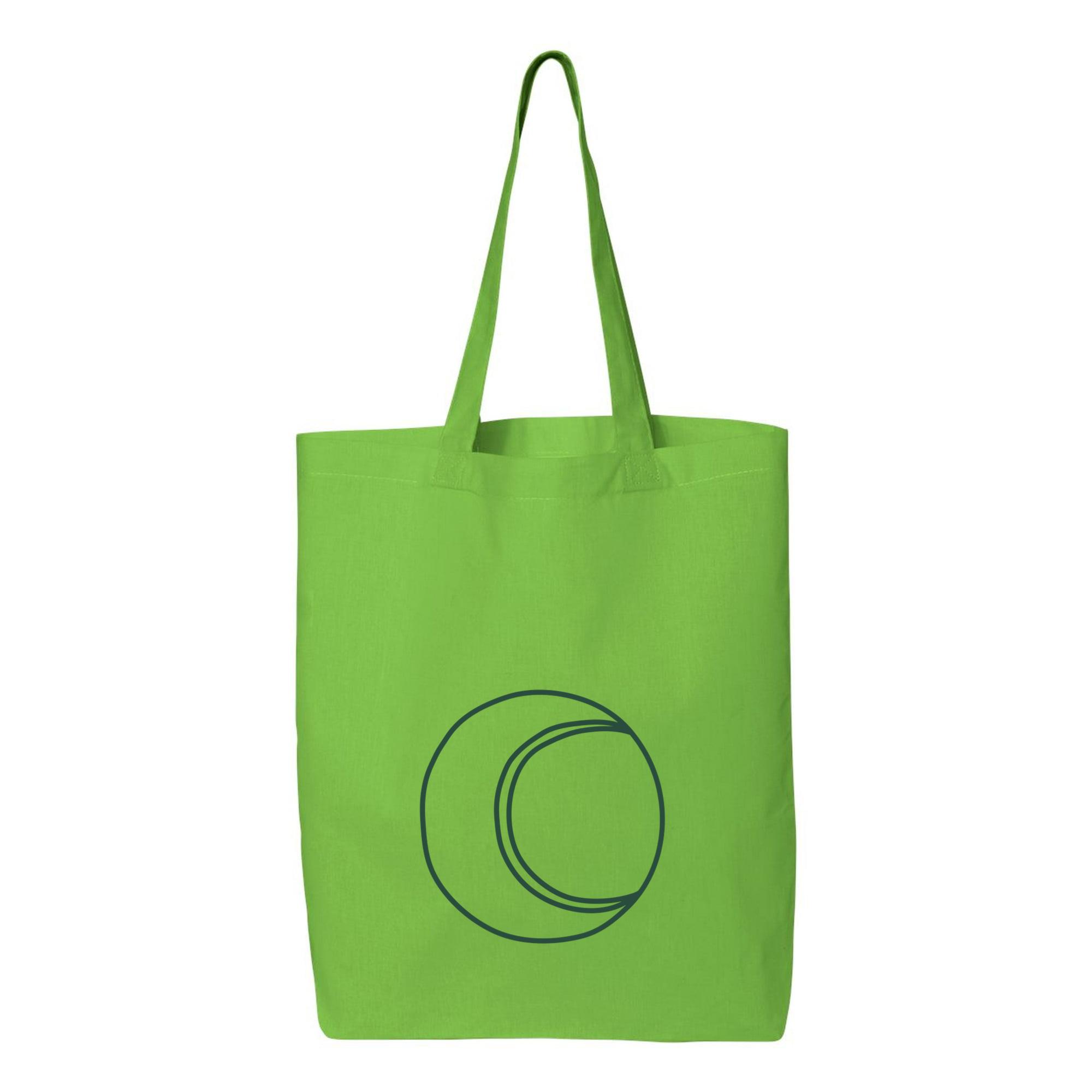 Isolated Tennis Ball Stroke Outline Canvas Tote Bag 