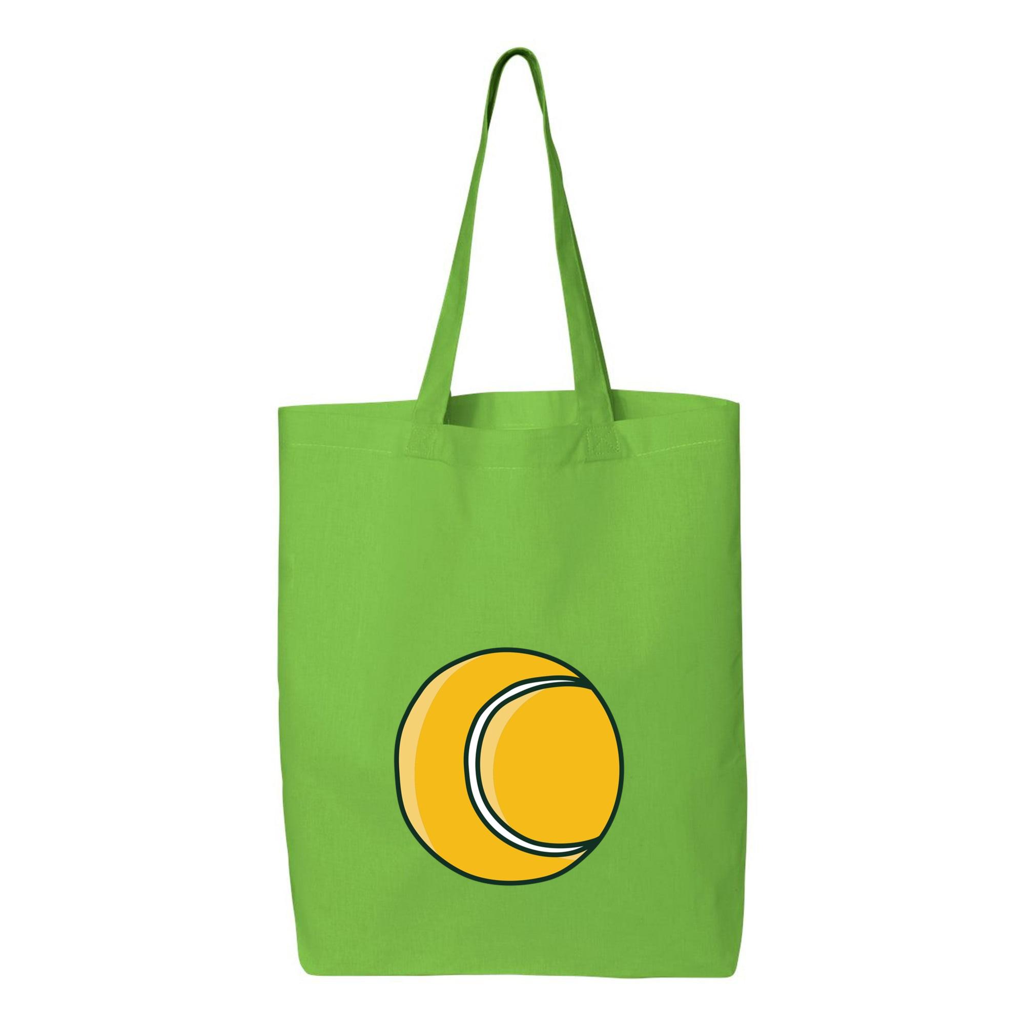 Isolated Yellow Tennis Ball Canvas Tote Bag 