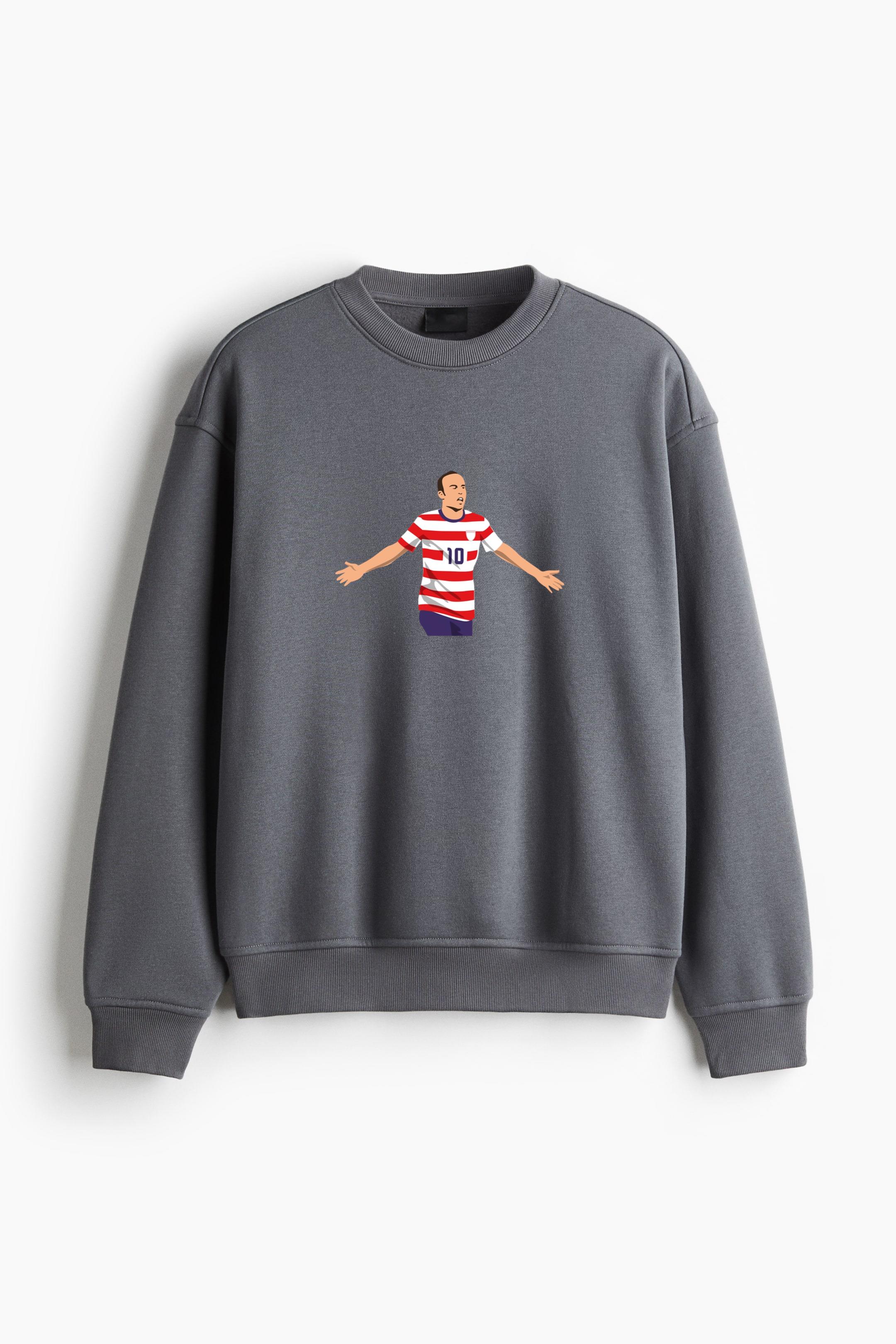 Michael Bradley Football Cartoon Regular Fit Printed Sweatshirt 