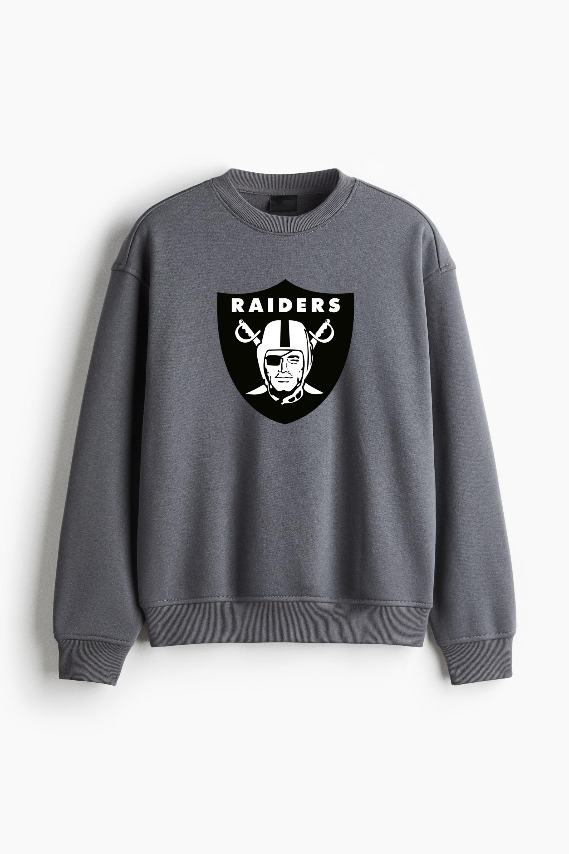 Oakland Raiders American Football Regular Fit Printed Sweatshirt 