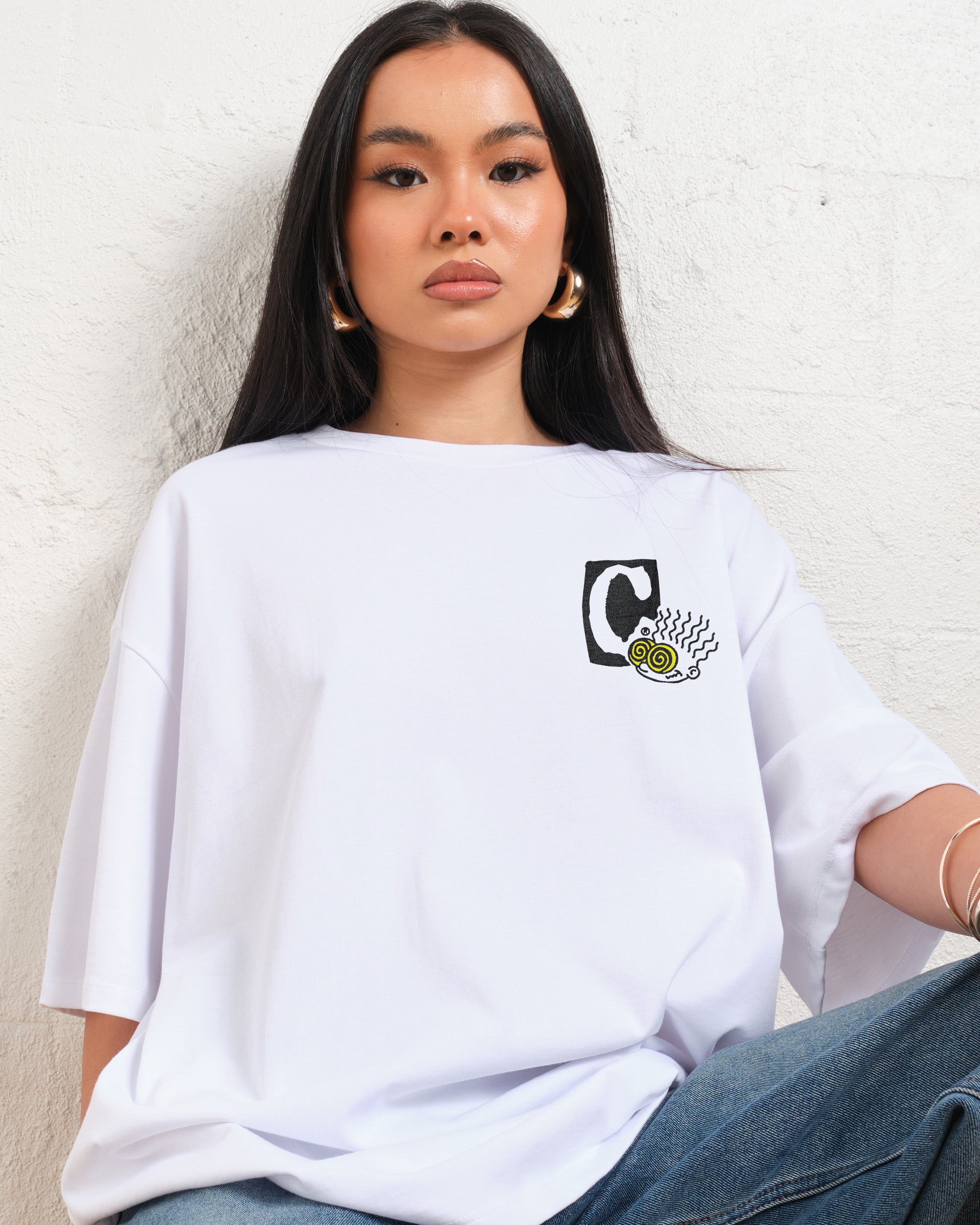 C is for Cheap Thrills Oversized Graphic Tee - Unisex 90s Boxy Fit 100% Combed Cotton