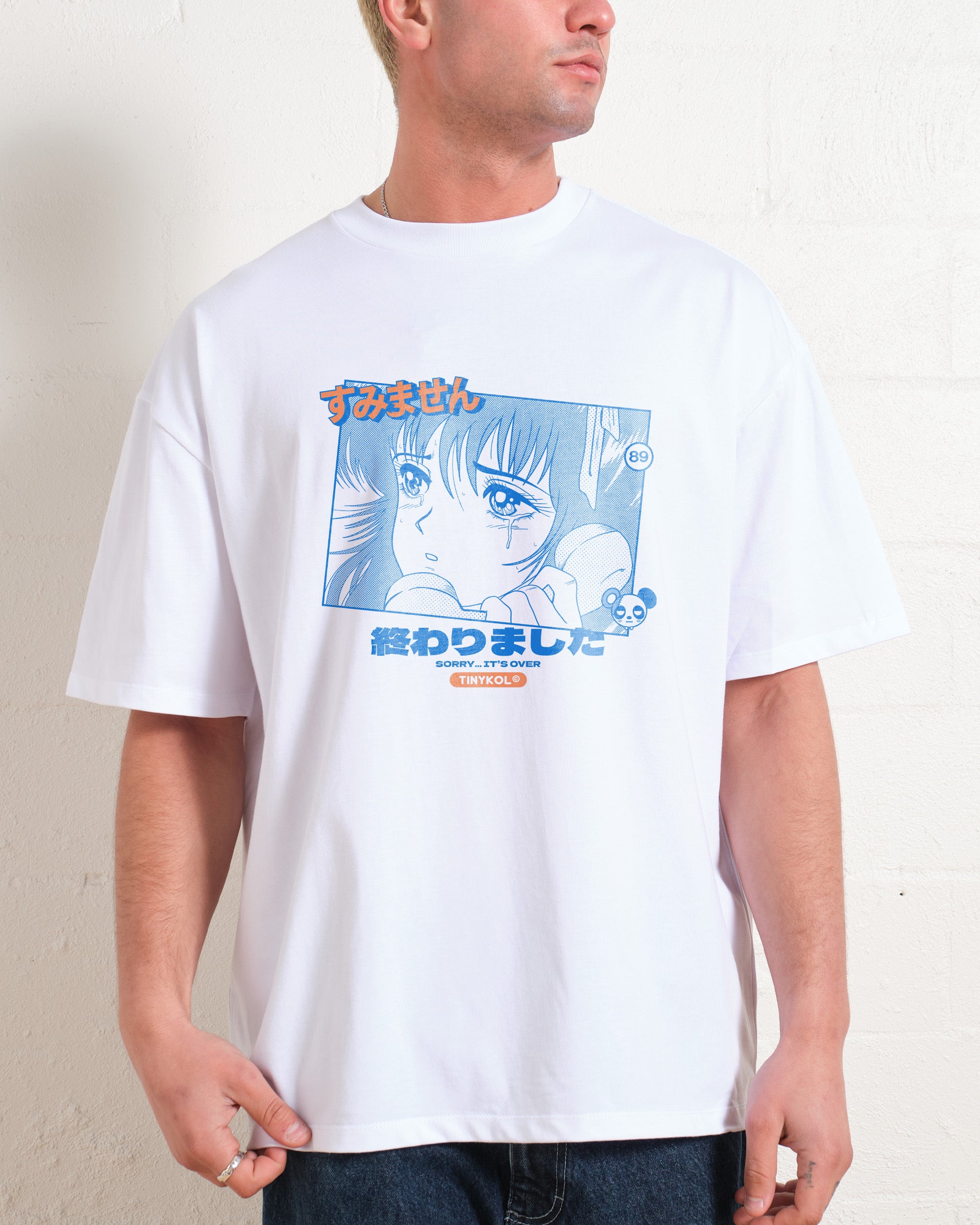 Sorry It's Over Oversized Graphic Tee Unisex 90s Boxy Fit 100% Combed Cotton
