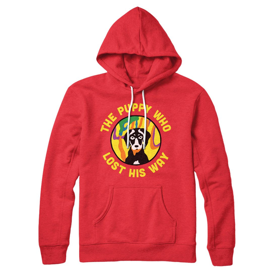 The Puppy Who Lost His Way Graphic Pullover Hoodie Unisex Cotton Polyester