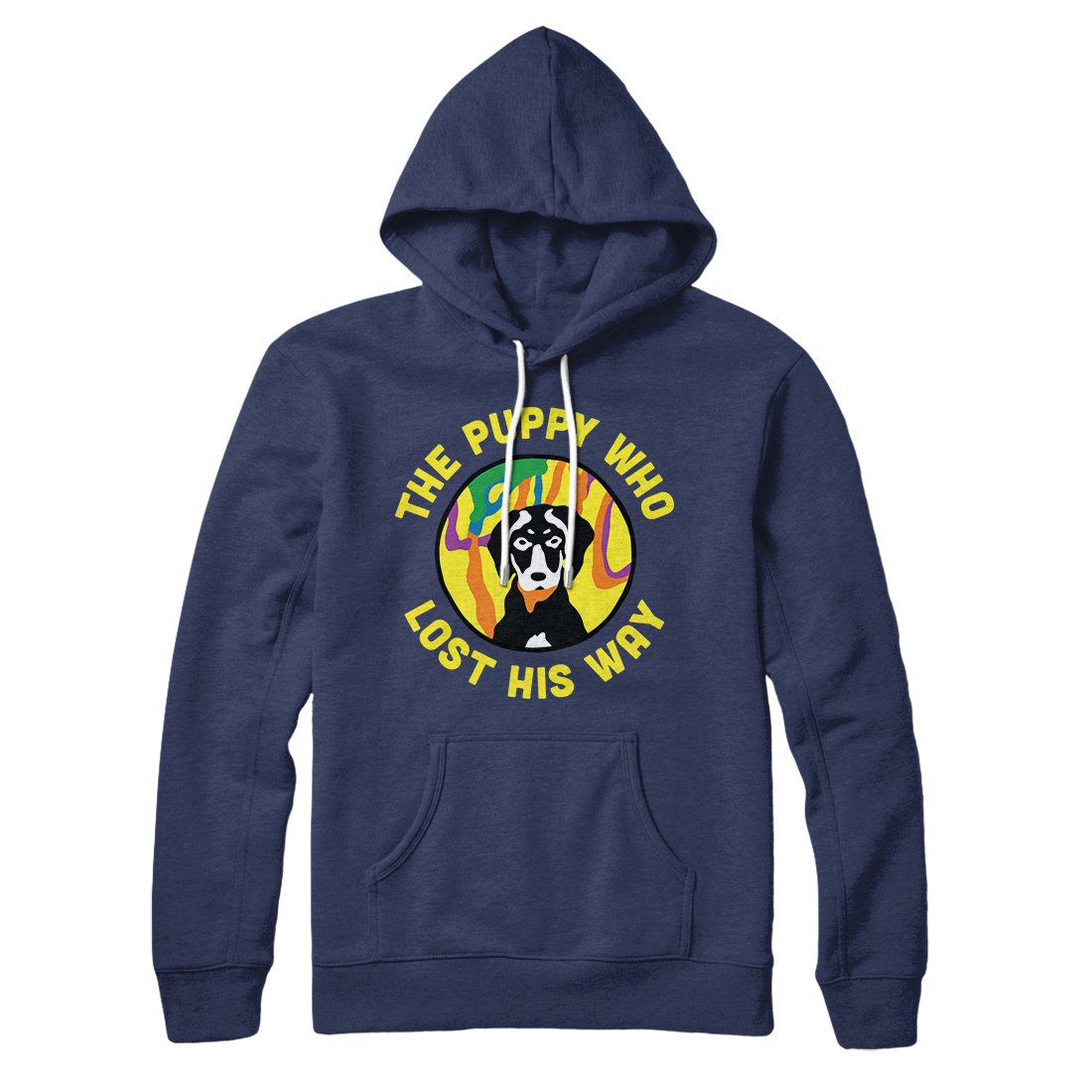 The Puppy Who Lost His Way Graphic Pullover Hoodie Unisex Cotton Polyester